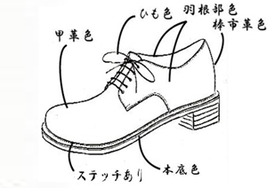 プレーン外羽根短靴
